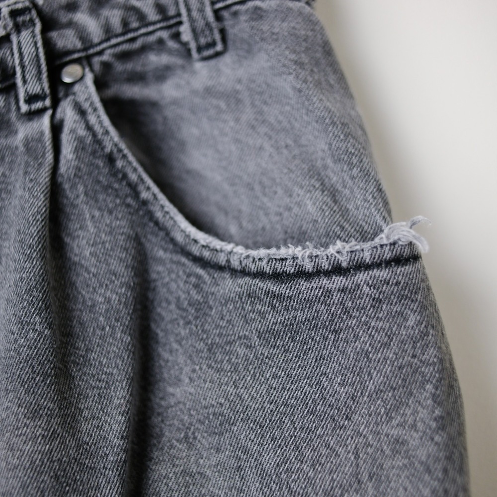 Vintage Levi's SilverTab Loose‎ Jeans 34x34 (31x32) Black Gray Y2K Baggy Skater - Picture 9 of 16